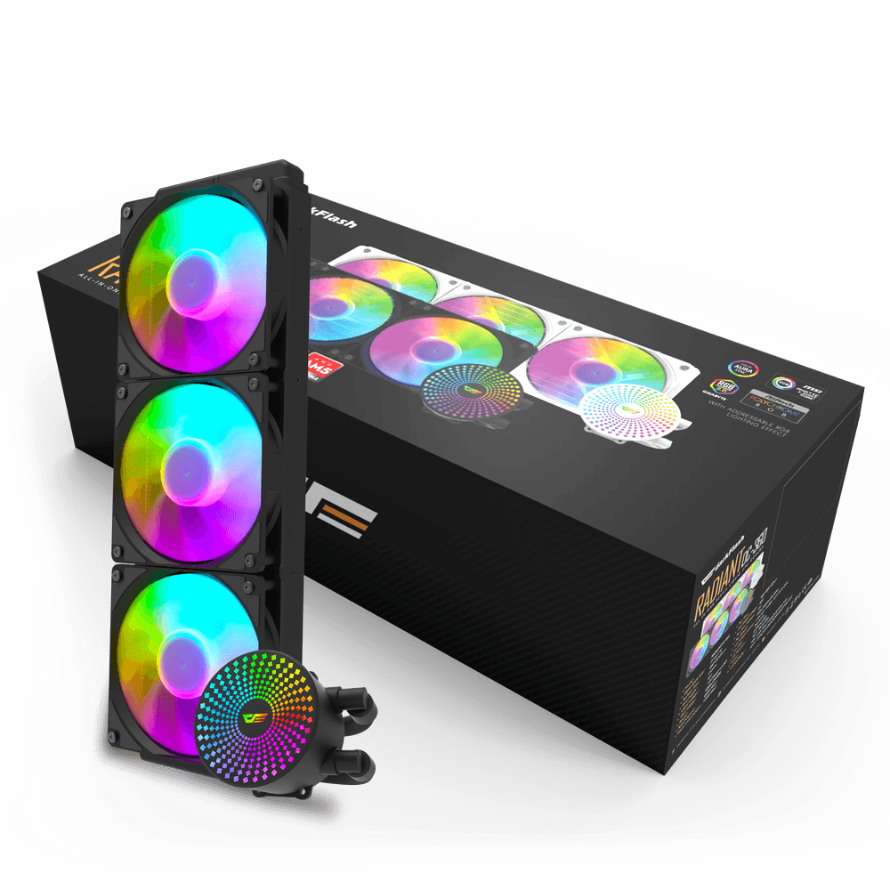 DarkFlash Radiant DC360 ARGB Liquid CPU Cooler Black DarkFlash Radiant DC360 ARGB Liquid CPU Cooler Black